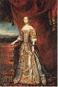 unknow artist Portrait of Charlotte Amalie von Hessen-Kassel oil painting on canvas